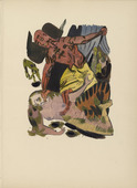 Oskar Kokoschka. Plate (folio 8) from M&ouml;rder, Hoffnung der Frauen (Murderer, Hope of Women). (1916)