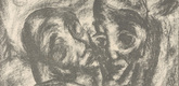Georg Ehrlich. Consolation (Tr&ouml;stung) (plate, preceding p. 129) from the periodical Genius. Zeitschrift f&uuml;r werdende und alte Kunst, vol. 2, no. 1. 1920