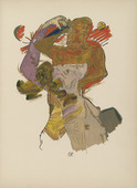 Oskar Kokoschka. Plate (folio 10) from M&ouml;rder, Hoffnung der Frauen (Murderer, Hope of Women). (1916)