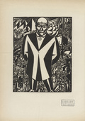Frans Masereel. Business-man (plate, preceding p. 159) from the periodical Genius. Zeitschrift f&uuml;r werdende und alte Kunst, vol. 2, no. 1. 1920