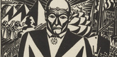 Frans Masereel. Business-man (plate, preceding p. 159) from the periodical Genius. Zeitschrift f&uuml;r werdende und alte Kunst, vol. 2, no. 1. 1920