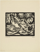 Walther Klemm. Ducks (Enten) (plate, preceding p. 129) from the periodical Das Kunstblatt, vol. 1, no. 5 (May 1917). 1917