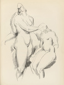 Aleksandr Archipenko. Figurative Composition (Fig&uuml;rliche Komposition) (plate, after p. 130) from the periodical Genius. Zeitschrift f&uuml;r werdende und alte Kunst, vol. 3, no. 1. 1921 (print executed 1920)
