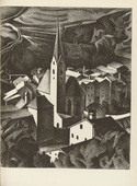 Alexander Kanoldt. Klausen (plate, after p. 322) from the periodical Genius. Zeitschrift f&uuml;r werdende und alte Kunst, vol. 3, no. 2. 1921