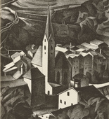 Alexander Kanoldt. Klausen (plate, after p. 322) from the periodical Genius. Zeitschrift f&uuml;r werdende und alte Kunst, vol. 3, no. 2. 1921