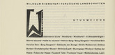 Karl Schmidt-Rottluff. Ornamental initial 'W' (Buchstabe 'W') from the periodical K&uuml;ndung, vol. 1, no. 4, 5, 6 (April, May, June 1921). 1921 (executed 1920)