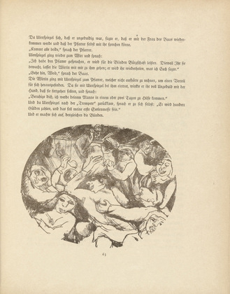 Rudolf Grossmann. Illustration for Till Ulenspiegel (plate, page 63) from the periodical Kunst und K&uuml;nstler, vol. 14, no. 2 (Nov 1915). 1915