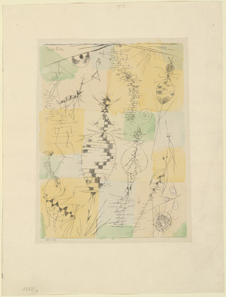 Paul Klee. Insects (Insekten) for the deluxe periodical M&uuml;nchner Bl&auml;tter f&uuml;r Dichtung und Graphik, vol. 1, no. 9 (September 1919). 1919