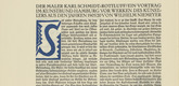 Karl Schmidt-Rottluff. Ornamental initial 'S' from the periodical K&uuml;ndung, vol. 1, no. 4, 5, 6 (April, May, June 1921). 1921 (executed 1920)
