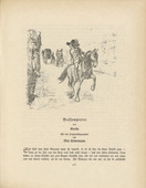 Max Liebermann. Illustration (The Marshall)  (headpiece, page 463) for Bassompierre from the periodical Kunst und K&uuml;nstler, vol. 15, no. 10 (July 1917). 1917 (print executed 1915)