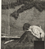 Max Klinger. Yearnings (W&uuml;nsche) (plate III) from A Glove, Opus VI (Ein Handschuh, Opus VI). 1881 (print executed 1880)