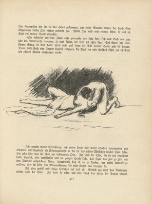 Max Liebermann. Illustration (The Consummation) (in-text-plate, page 465) for Bassompierre from the periodical Kunst und K&uuml;nstler, vol. 15, no. 10 (July 1917). 1917 (print executed 1915)