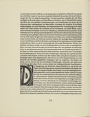 Karl Schmidt-Rottluff. Ornamental initial 'D'  from the periodical K&uuml;ndung, vol. 1, no. 4, 5, 6 (April, May, June 1921). 1921 (executed 1920)
