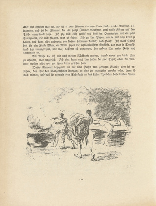 Max Liebermann. Illustration (The Plague Corpses) (tailpiece, page 466) for Bassompierre from the periodical Kunst und K&uuml;nstler, vol. 15, no. 10 (July 1917). 1917 (print executed 1915)