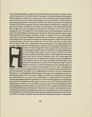 Karl Schmidt-Rottluff. Ornamental initial 'H' from the periodical K&uuml;ndung, vol. 1, no. 4, 5, 6 (April, May, June 1921). 1921 (executed 1920)