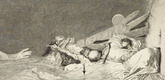 Max Klinger. Fears (&Auml;ngste) (plate VII) from A Glove, Opus VI (Ein Handschuh, Opus VI). 1881 (print executed 1880)