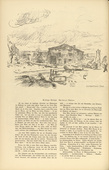 Fritz Rhein. Bullet-Riddled Village (Zerschossenes Dorf) (headpiece, p. 104) from the periodical Kriegszeit. K&uuml;nstlerflugbl&auml;tter, vol. 1, no. 26 (10 Feb 1915). 1915