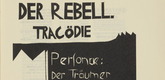 Siegfried Schott. The Rebel (Der Rebell) from the periodical K&uuml;ndung, vol. 1, no. 7, 8 (July, August 1921). 1921
