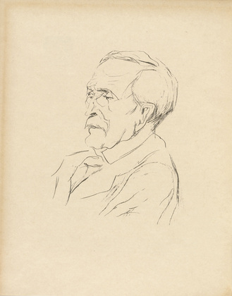 Rudolf Grossmann. Portrait Wilhelm von Bode (Bildnis Wilhelm von Bode) (plate facing page 333) from the periodical Kunst und K&uuml;nstler, vol. 23, no. 9 (June 1925). 1925