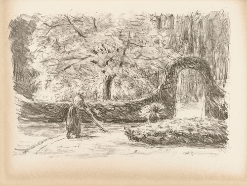 Max Liebermann. Park Landscape (Parklandschaft) (plate facing page 3) from the periodical Kunst und K&uuml;nstler, vol. 24, no. 1 (Oct 1925). 1925