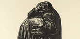 K&auml;the Kollwitz. The Parents (Die Eltern) (plate 3) from War (Krieg). (1921-22, published 1923)