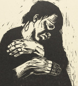 K&auml;the Kollwitz. The Widow I (Die Witwe I) (plate 4) from War (Krieg). (1921-22, published 1923)
