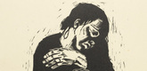K&auml;the Kollwitz. The Widow I (Die Witwe I) (plate 4) from War (Krieg). (1921-22, published 1923)