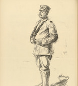 Max Liebermann. The Wounded One (Der Verwundete) (in-text plate, p. 110) from the periodical Kriegszeit. K&uuml;nstlerflugbl&auml;tter, vol. 1, no. 27 (17 Feb 1915). 1915