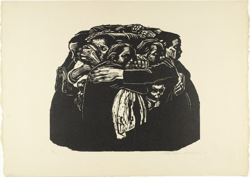 K&auml;the Kollwitz. The Mothers (Die M&uuml;tter) (plate 6) from War (Krieg). (1921-22, published 1923)
