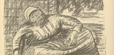 Ernst Barlach. Street Corner in Warsaw (Stra&szlig;enecke in Warschau)  (plate, p. 113) from the periodical Kriegszeit. K&uuml;nstlerflugbl&auml;tter, vol. 1, no. 28 (24 Feb 1915). 1915