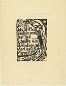 Ernst Ludwig Kirchner. Das Stiftsfr&auml;ulein und der Tod (The Canoness and Death). (1912, published 1913)