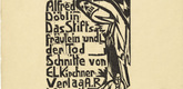 Ernst Ludwig Kirchner. Das Stiftsfr&auml;ulein und der Tod (The Canoness and Death). (1912, published 1913)