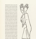 Gerhard Marcks. The Prophet When Giving a Sermon (Der Prophet als Bu&szlig;prediger) from Jonah (Jona). (1950)