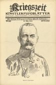 Wilhelm Tr&uuml;bner. General von Falkenheyn (General v. Falkenhayn)  (in-text plate, p. 119) from the periodical Kriegszeit. K&uuml;nstlerflugbl&auml;tter, vol. 1, no. 30 (10 March 1915). 1915