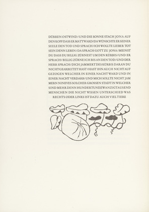 Gerhard Marcks. The Gourd (Der K&uuml;rbis) from Jonah (Jona). (1950)