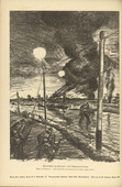 Josef Bato. Advancing in Grenade and Shrapnel Fire (Vorr&uuml;cken im Granat- und Schrapnellfeuer) (plate, p. 122) from the periodical Kriegszeit. K&uuml;nstlerflugbl&auml;tter, vol. 1, no. 30 (10 March 1915). 1915