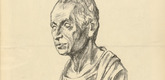 Max Liebermann. Kant (in-text plate, p. 123) from the periodical Kriegszeit. K&uuml;nstlerflugbl&auml;tter, vol. 1, no. 31 (17 March 1915). 1915