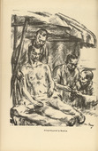 M. May. War Hospital in Arabia (Kriegslazarett in Arabien) (plate, p. 124) from the periodical Kriegszeit. K&uuml;nstlerflugbl&auml;tter, vol. 1, no. 31 (17 March 1915). 1915