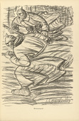 Ernst Barlach. Assault (Sturmangriff) (plate, p. 129) from the periodical Kriegszeit. K&uuml;nstlerflugbl&auml;tter, vol. 1, no. 32 (24 March 1915). 1915