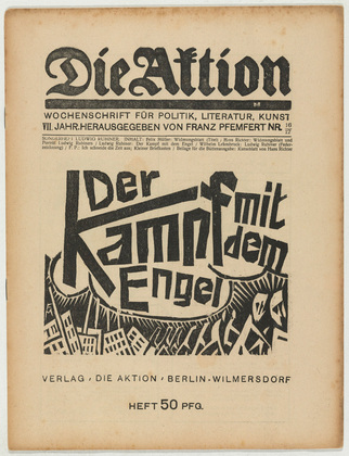 Conrad Felixm&uuml;ller. Die Aktion, vol. 7, no. 16/17. April 21, 1917