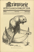 August Gaul. The Dardanelles (Die Dardanellen) (in-text plate, p. 135) from the periodical Kriegszeit. K&uuml;nstlerflugbl&auml;tter, vol. 1, no. 34 (7 April 1915). 1915