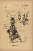 Max Liebermann. "To My Beloved Jews" ("An meine lieben Juden") (plate, p.11) from the periodical Kriegszeit. K&uuml;nstlerflugbl&auml;tter, vol. 1, no. 3 (16 Sept 1914). 1914
