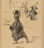 Max Liebermann. "To My Beloved Jews" ("An meine lieben Juden") (plate, p.11) from the periodical Kriegszeit. K&uuml;nstlerflugbl&auml;tter, vol. 1, no. 3 (16 Sept 1914). 1914