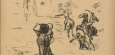 Max Liebermann. "To My Beloved Jews" ("An meine lieben Juden") (plate, p.11) from the periodical Kriegszeit. K&uuml;nstlerflugbl&auml;tter, vol. 1, no. 3 (16 Sept 1914). 1914