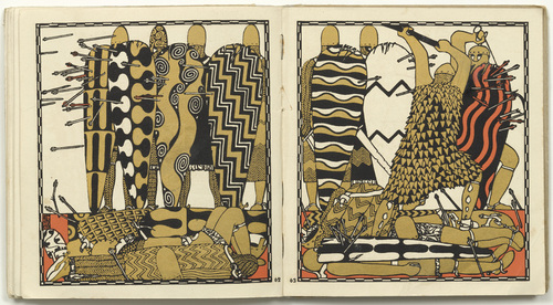 Carl Otto Czeschka. Untitled from Die Nibelungen (The Nibelungs). (1920)