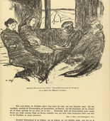 Hedwig Weiss. Between Hannover and Lehrte (Zwischen Hannover und Lehrte) (headpiece, p. 145) from the periodical Kriegszeit. K&uuml;nstlerflugbl&auml;tter, vol. 1, no. 36 (21 April 1915). 1915