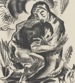 Josef Eberz. Reconciliation (Vers&ouml;hnung) (plate, after p. 268) from Jahrbuch der jungen Kunst, vol. 1. 1920