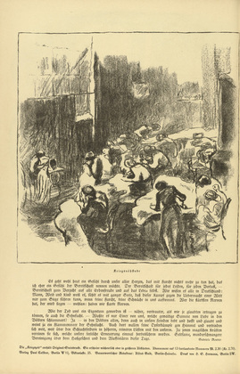 Hedwig Weiss. War Sewing Room (Kriegsn&auml;hstube) (headpiece, p. 146) from the periodical Kriegszeit. K&uuml;nstlerflugbl&auml;tter, vol. 1, no. 36 (21 April 1915). 1915