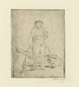 Max Slevogt. The Murderess (Die M&ouml;rderin). (1911, published 1912)