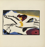 Vasily Kandinsky. Lyrical (Lyrisches)  (plate, folio 9) from Kl&auml;nge (Sounds). (1913)